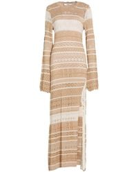 Akep - Maxi Dress Viscose, Polyester - Lyst