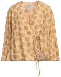 ALESSIA SANTI - Sand Top Cotton, Silk - Lyst