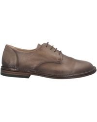 Pantanetti - Taupe Lace-Up Shoes Leather - Lyst