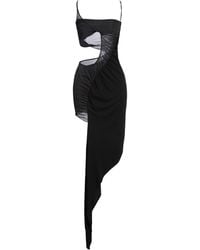 Mugler - Mini Dress Viscose, Elastane - Lyst