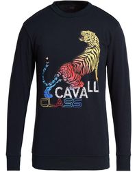 Roberto Cavalli - Midnight Sweatshirt Cotton, Polyester - Lyst