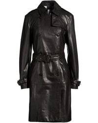 Bully - Overcoat & Trench Coat Leather - Lyst