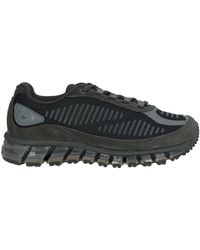Asics - Charcoal Sneakers Leather, Textile Fibers - Lyst