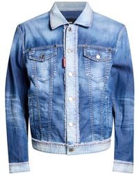 DSquared² - Denim Outerwear Cotton, Elastane - Lyst