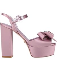 Le Silla - Lilac Sandals Textile Fibers - Lyst