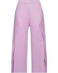 Pleats Please Issey Miyake - Cropped Trousers - Lyst