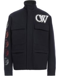 Off-White c/o Virgil Abloh - Midnight Jacket Virgin Wool, Polyamide - Lyst