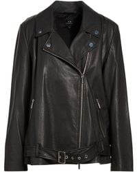 ARMANI EXCHANGE - Jacket Ovine Leather - Lyst
