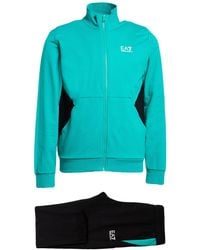 EA7 - Emerald Tracksuit Cotton - Lyst