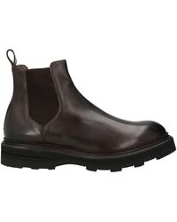 JP/DAVID - Dark Ankle Boots Leather - Lyst