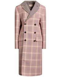 Marni - Overcoat & Trench Coat Virgin Wool, Polyester - Lyst