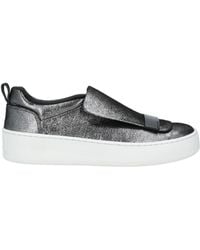 Sergio Rossi - Charcoal Sneakers Leather - Lyst