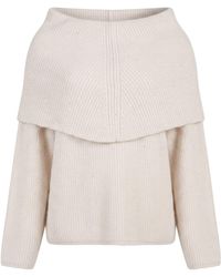 Gentry Portofino - Cream Sweater Alpaca Wool, Mohair Wool, Viscose, Polyamide, Polyester - Lyst