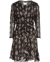 Isabel Marant - Mini Dress Silk, Metallic Polyester - Lyst