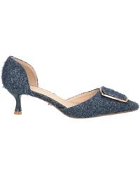 Twenty Four Haitch - Slate Pumps Textile Fibers - Lyst