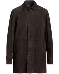 Moorer - Overcoat & Trench Coat Leather - Lyst