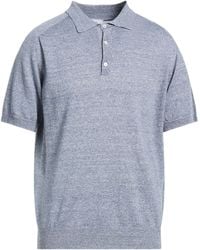 Eton - Slate Polo Shirt Linen, Cotton - Lyst