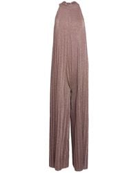 SOLOTRE - Jumpsuit Viscose, Polyamide, Metallic Polyester, Elastane - Lyst