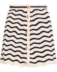 Celine - Mini Skirt Cotton - Lyst