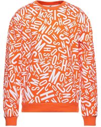 Orange Crew neck sweaters for Men | Lyst