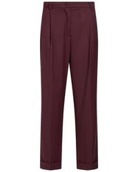 Kocca - Plum Pants Polyester, Viscose, Elastane - Lyst