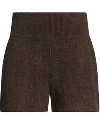 Rick Owens - Dark Shorts & Bermuda Shorts Alpaca Wool, Polyamide, Wool, Elastane - Lyst