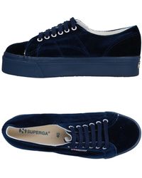 superga platform blu