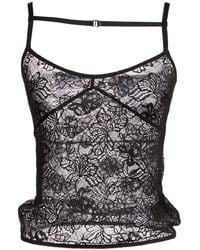 Patrizia Pepe - Top Polyamide, Elastane - Lyst