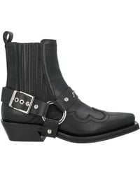 Ganni - Ankle Boots Textile Fibers - Lyst