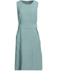 Fedeli - Midi Dress Viscose, Linen - Lyst