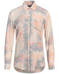 Daniele Alessandrini - Apricot Shirt Viscose - Lyst