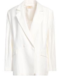 Kaos - Ivory Blazer Linen, Viscose, Polyamide - Lyst