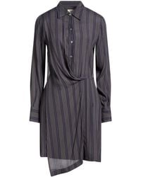 Ottod'Ame - Charcoal Mini Dress Viscose - Lyst