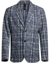 DISTRETTO 12 - Blazer Polyester, Virgin Wool - Lyst