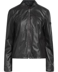 Peuterey - Charcoal Jacket Leather - Lyst