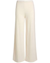 Gran Sasso - Cream Pants Virgin Wool, Viscose, Cashmere - Lyst