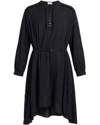 Replay - Midi Dress Viscose, Metallic Fiber - Lyst