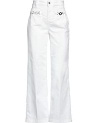 Liu Jo - Cream Pants Cotton, Polyester, Elastane - Lyst