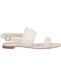 Tod's - Braided Leather Flat Sandals - Lyst
