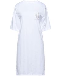 ARMANI EXCHANGE - Mini Dress Cotton - Lyst