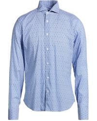 Fedeli - Azure Shirt Cotton, Elastane - Lyst