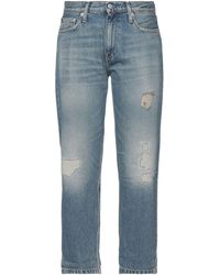 Calvin Klein - Cropped Jeans - Lyst