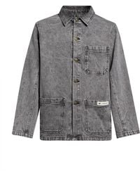 Caterpillar - Charcoal Denim Outerwear Cotton - Lyst