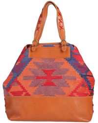 Il Bisonte - Handbag Leather, Textile Fibers - Lyst