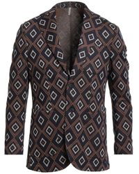 TWENTY-ONE by ANTONIO CARNEVALE - Midnight Blazer Viscose, Polyester, Polyamide, Elastane - Lyst