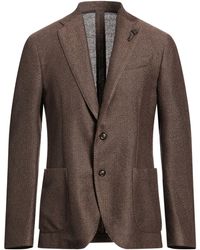 Lardini - Blazer Cotton, Linen - Lyst