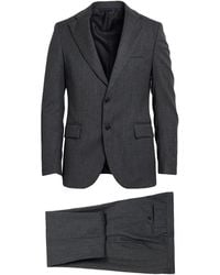 Tombolini - Charcoal Suit Virgin Wool, Viscose - Lyst