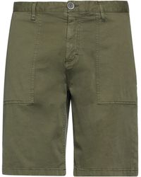 Berna - Military Shorts & Bermuda Shorts Cotton, Linen, Elastane - Lyst