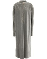 Alysi - Chocolat Midi Dress Cotton, Polyamide - Lyst