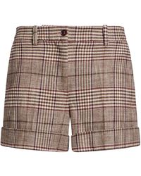 P.A.R.O.S.H. - Light Shorts & Bermuda Shorts Cotton, Wool, Polyamide - Lyst